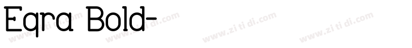 Eqra Bold字体转换